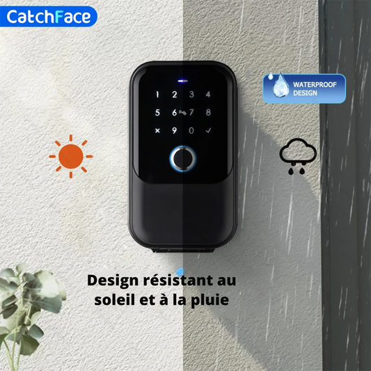 Boîte à Clés Murale Étanche IP65 avec Empreinte Digitale – Tuya®