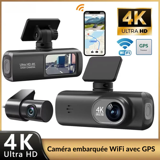 Dashcam Voiture 4K Ultra HD Mini avec Vision Nocturne et WiFi – S-E®