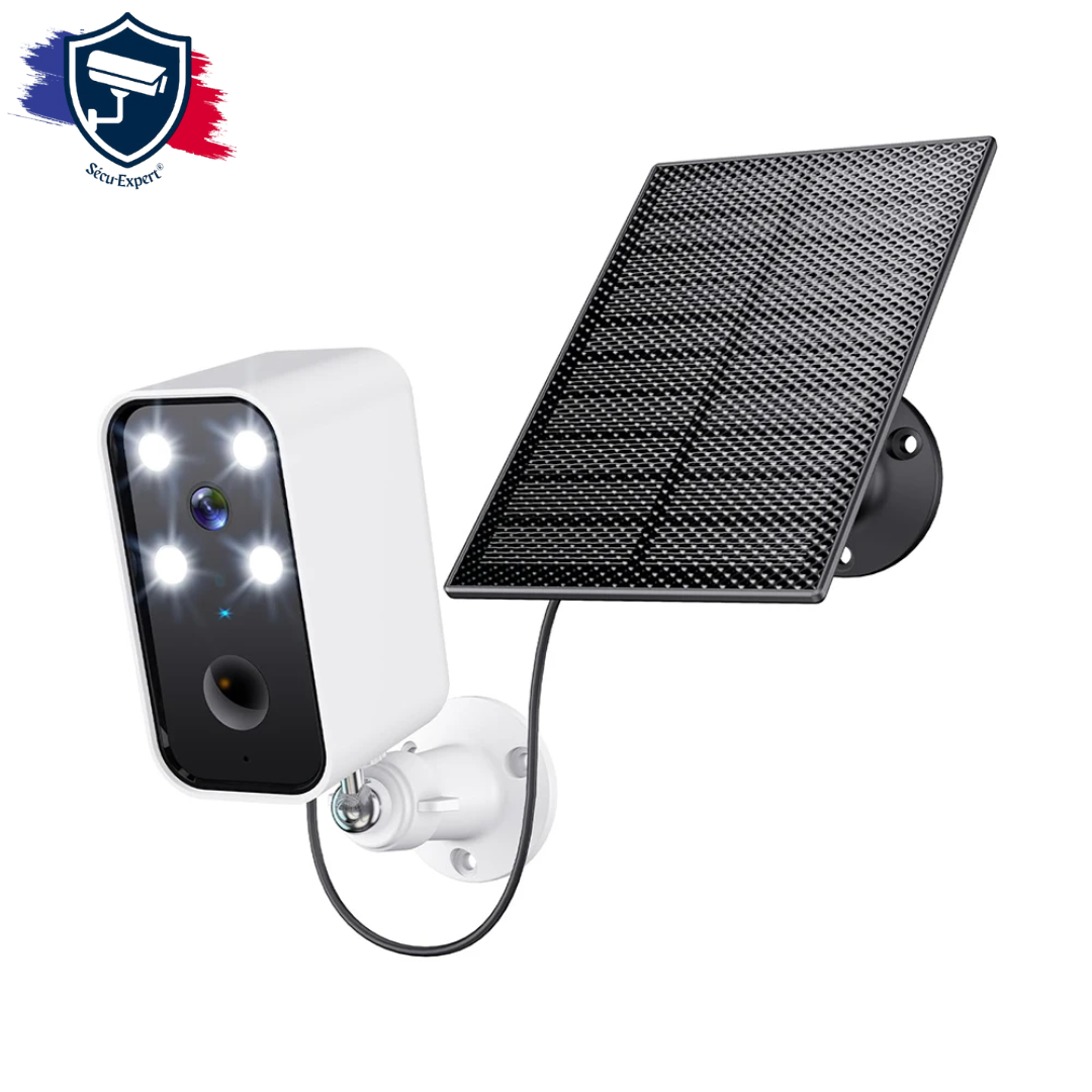 Caméra extérieure WiFi avec panneau solaire - ANSVICAM®
