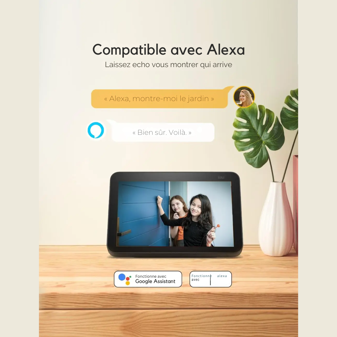 Caméra extérieure WiFi avec panneau solaire - ANSVICAM®