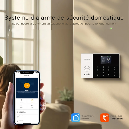 Kit Alarme Maison RFID Connecté 99 Zones avec Clavier Sécurisé – PGST®