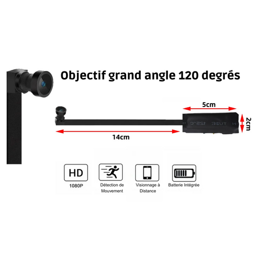 Mini Caméra Mini Caméra Espion 1080P WiFi avec Détection de Mouvement – DUHE®