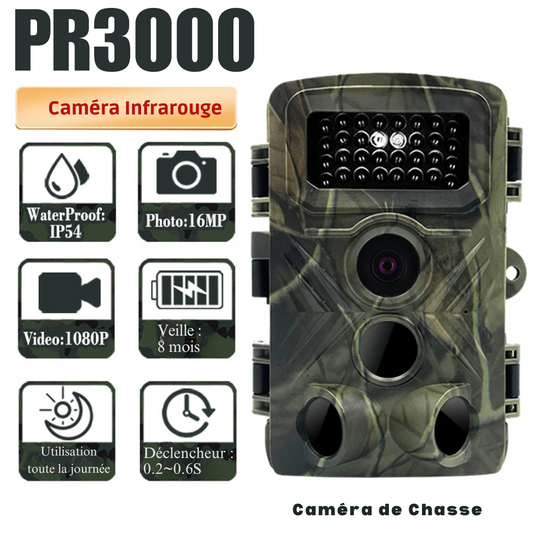 Mini Caméra de Chasse 1080P Full HD avec Vision Nocturne Infrarouge et Capteur de Mouvement – LIXADA®
