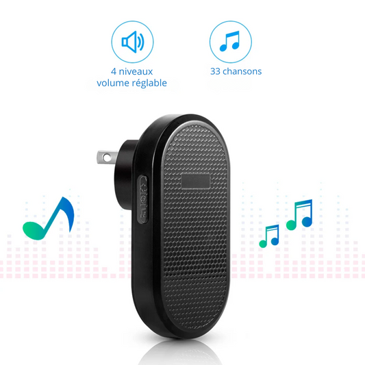 Sonnette Sans Fil Intelligente Longue Portée avec 33 Mélodies – KERUI®