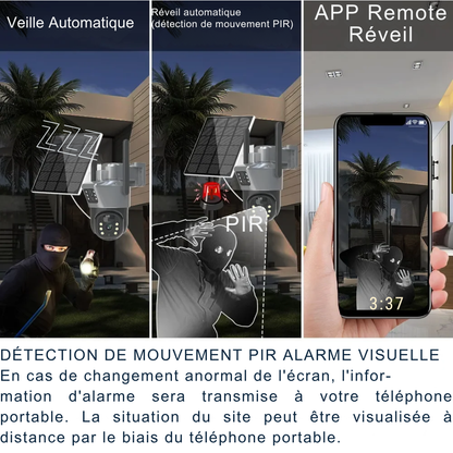 Caméra Solaire Double Objectif avec Suivi Automatique - Alevio®