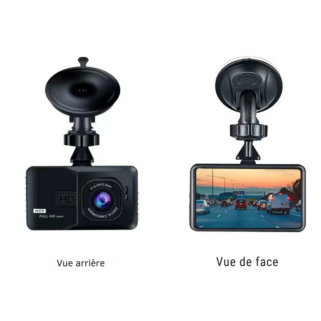 Dashcam Voiture  Avant Full HD 1080P avec Vision Nocturne, Grand Angle 120° et Détection d’Impacts – XUSHIDZ