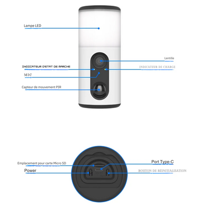 Caméra de Surveillance Solaire pour Extérieure WiFi 2K - ANRAN®
