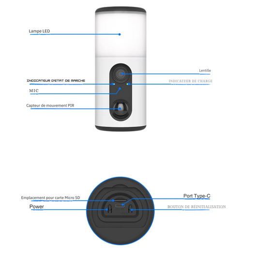 Caméra de Surveillance Solaire pour Extérieure WiFi 2K - ANRAN®