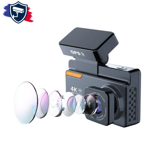 Dashcam Voiture 4K Ultra HD Avant + 1080P Arrière avec Vision Nocturne ADAS – E-ACE®