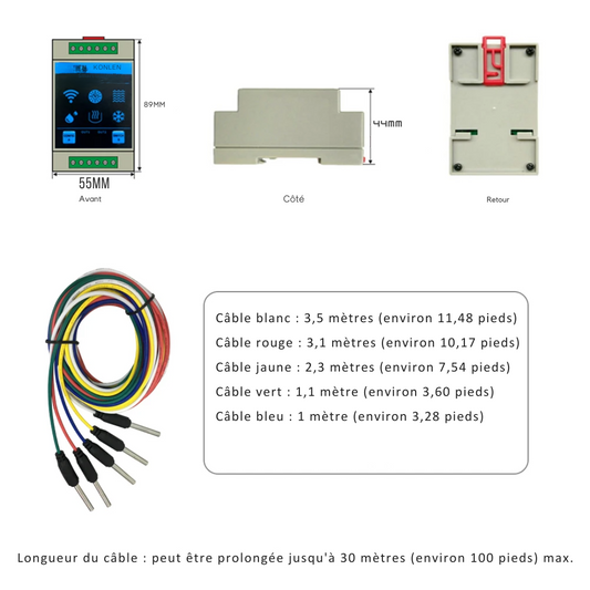 Capteur Piscine WiFi avec 5 Niveaux de Détection – KONLEN®