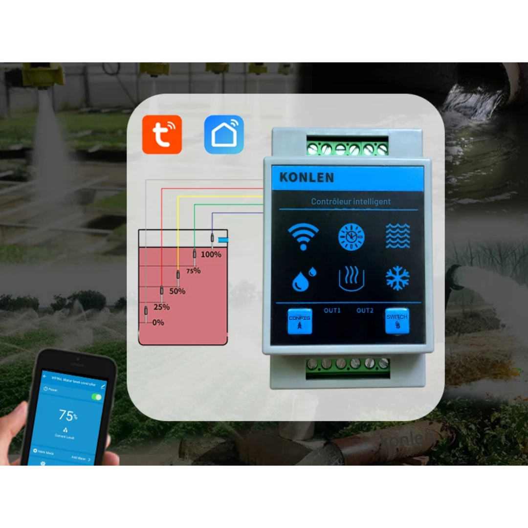 Capteur Piscine WiFi avec 5 Niveaux de Détection – KONLEN®