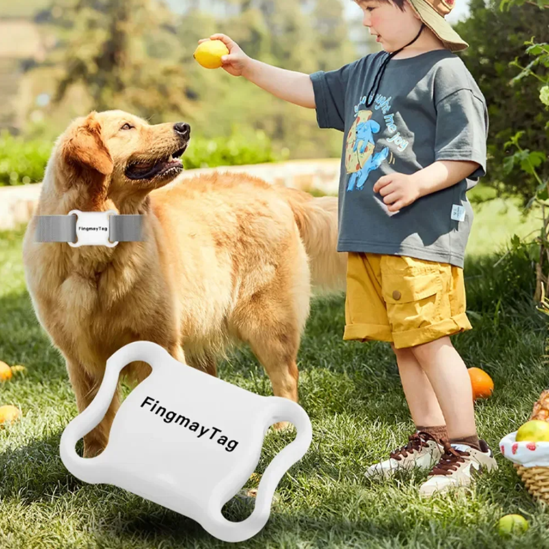 Collier Traceur GPS Noir pour Chien & Chat Suivi en Temps Réel - S-E®