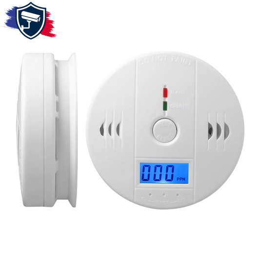 Détecteur de Monoxyde de Carbone avec Écran LCD et Alarme 85dB – S-E®