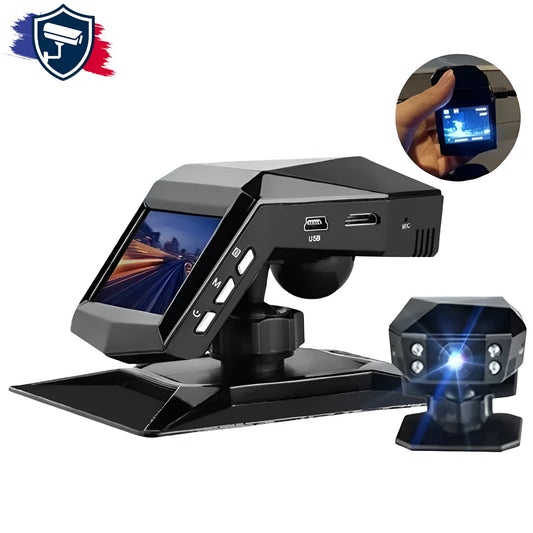 Dashcam Voiture LCD Full HD 1080P Grand Angle 170° avec Vision Nocturne – AZNM®