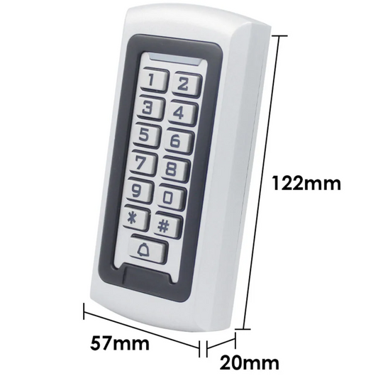 Digicode RFID Étanche en Métal avec Lecteur de Carte Magnétique – Lucking Door®