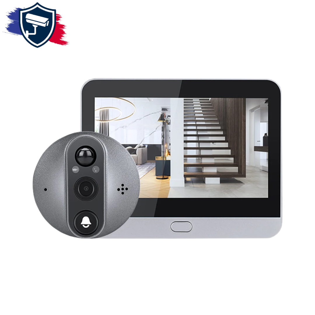 Interphone Vidéo Sans Fil 3MP avec Audio Bidirectionnel et Grand Angle 166° – JEATONE®