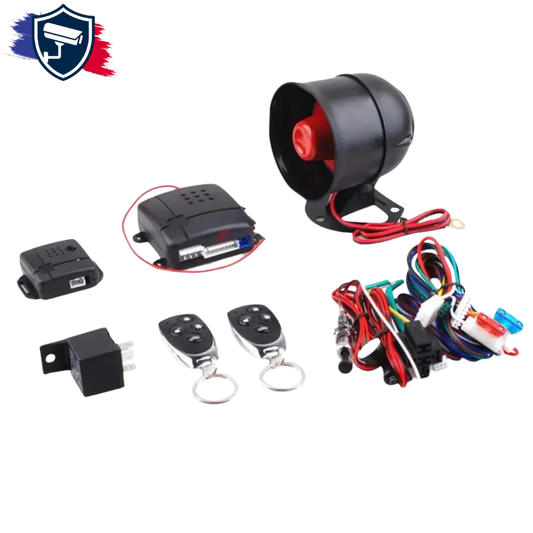 Kit Alarme Antivol Voiture Sans Fil avec Télécommandes et Sirène – MOJOYCE®