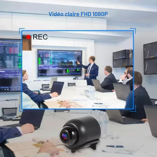 Mini Caméra Sans Fil 1080P avec Vision Nocturne et Détection de Mouvement – Arvin®