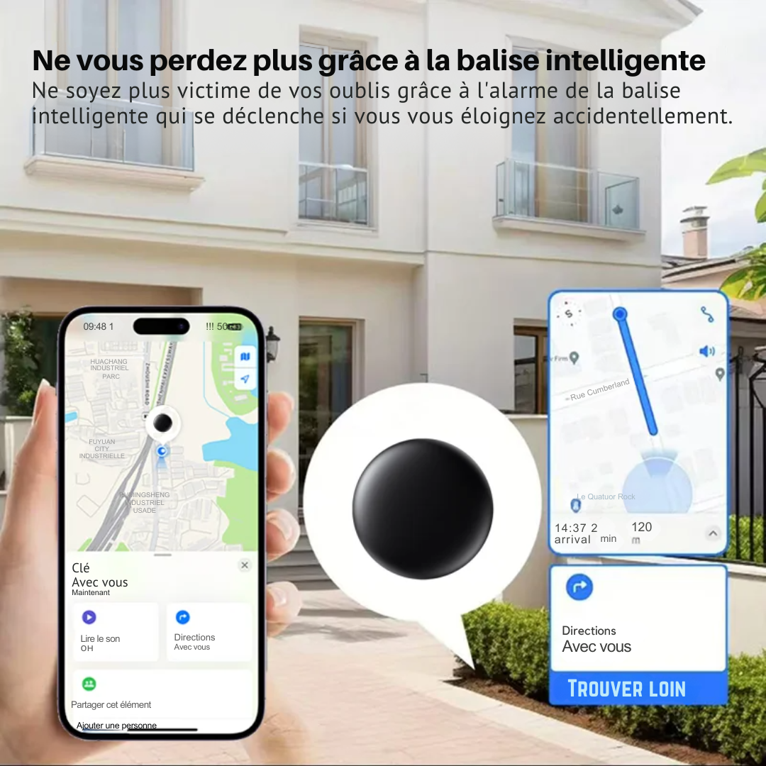 Pack de 4 Traceurs GPS Magnétiques pour Voiture Compatible Apple Find My – S-E®