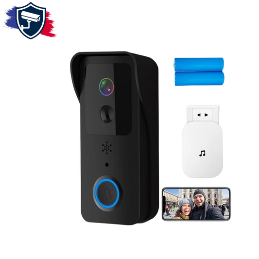 Visiophone Sans Fil Connecté HD 1080P avec Détection PIR et Vision Nocturne – HunterTBK®